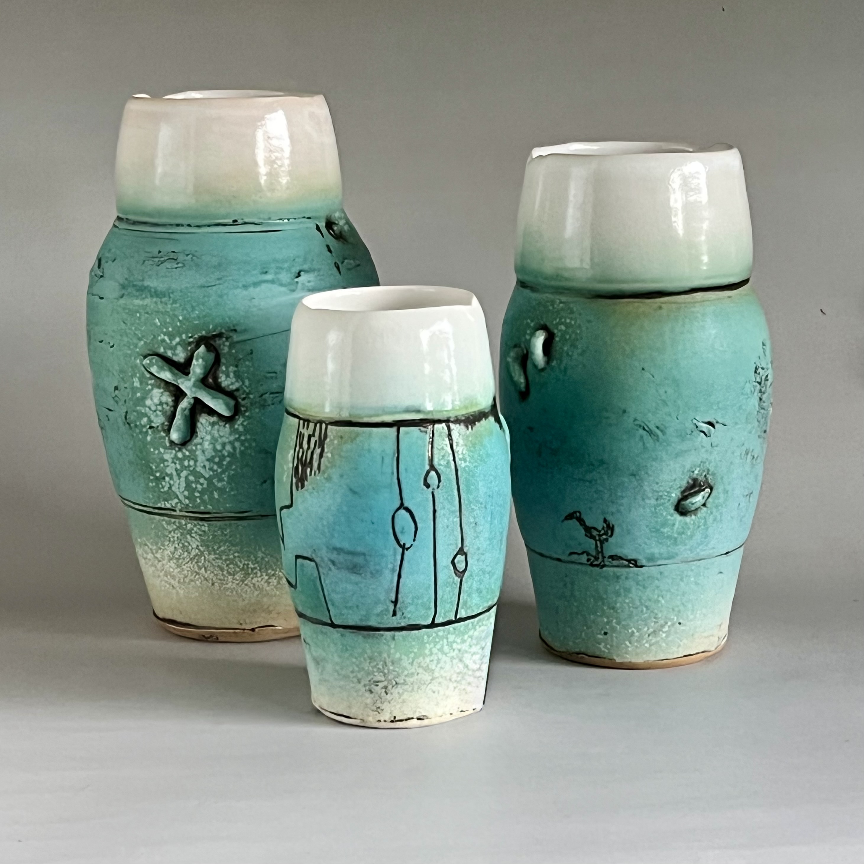 Brendan Adams Pottery Vases 9787