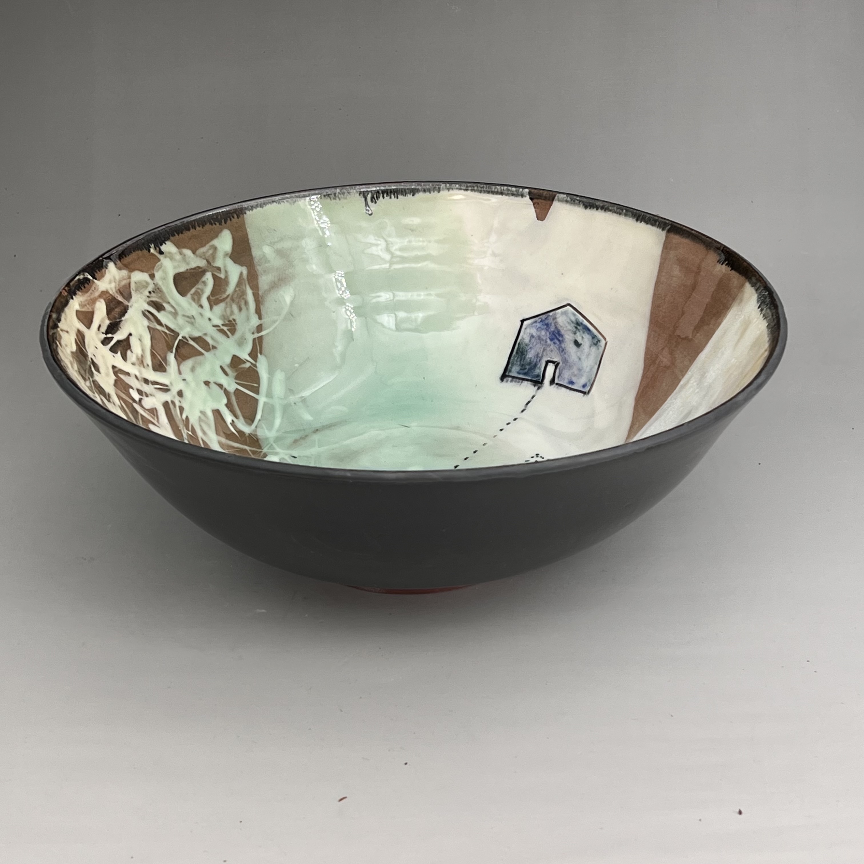 Highly Decorated Handthrown Bowl