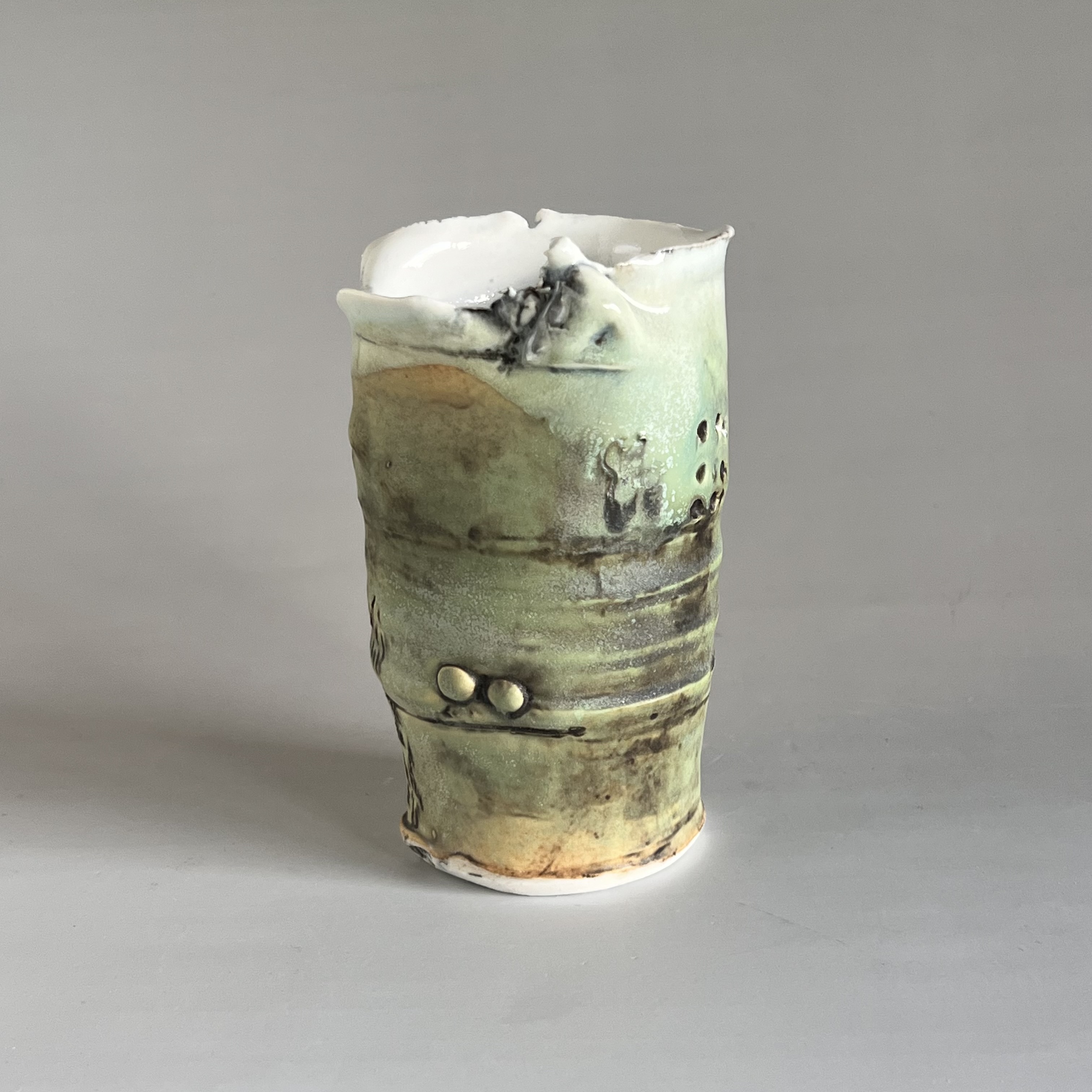 Handthrown Turquoise Vase