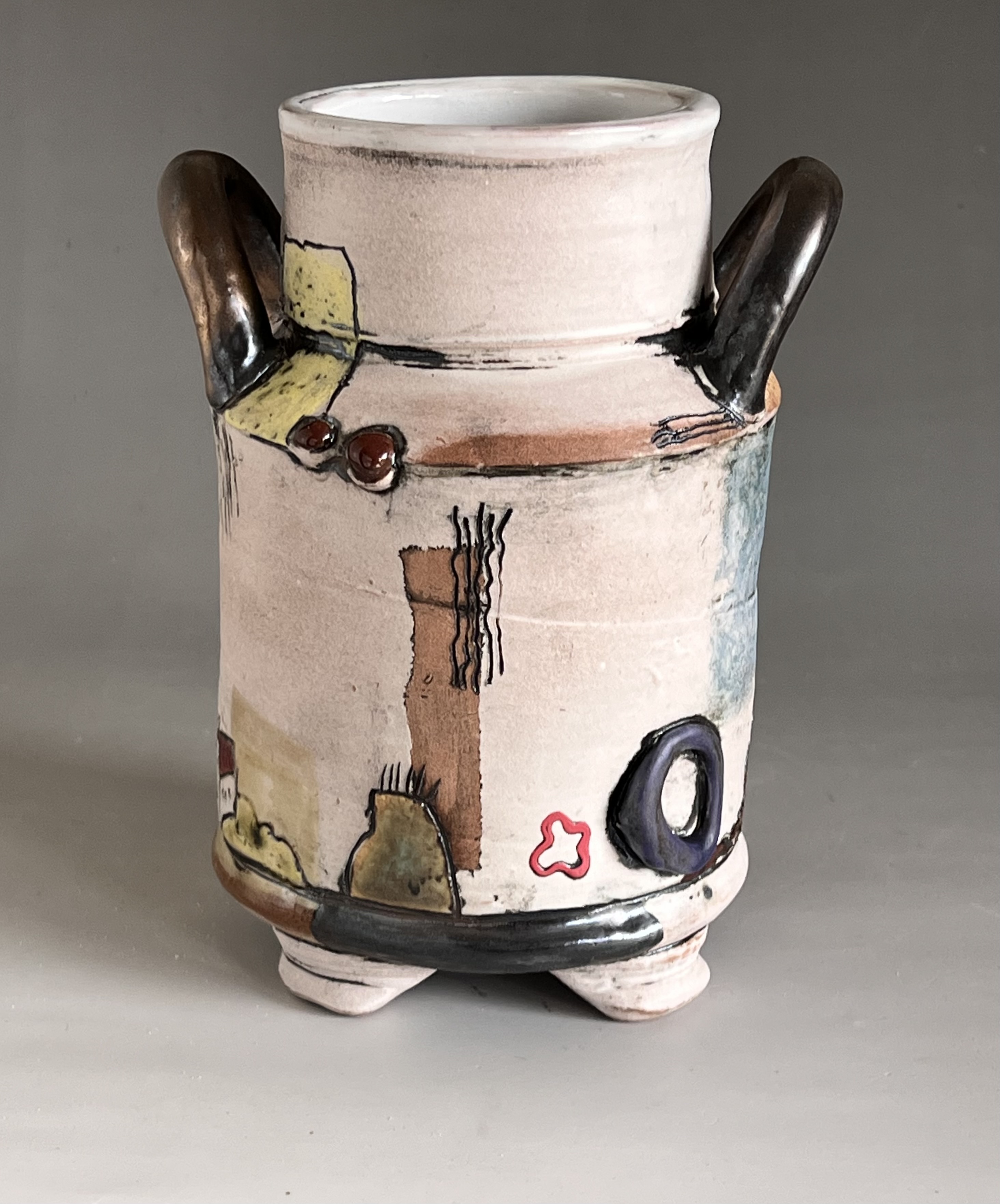 Handthrown Turquoise Vase