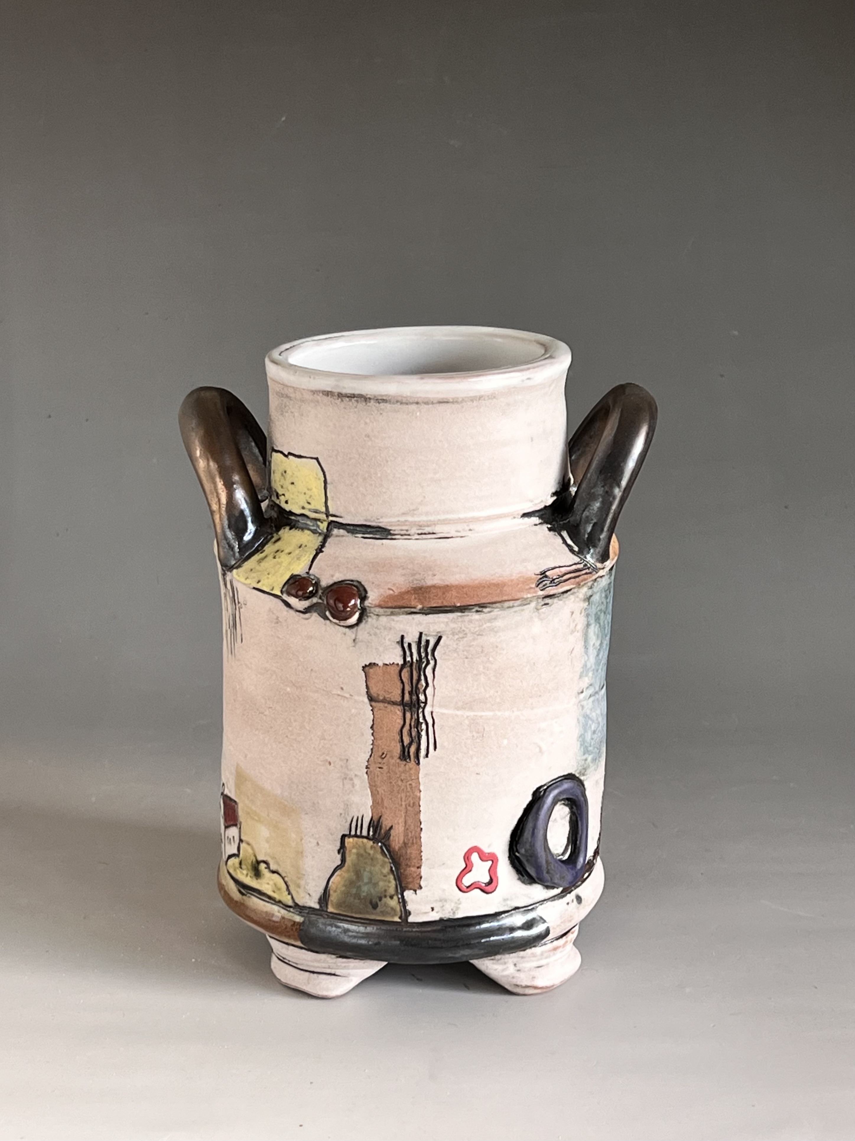 Handthrown Turquoise Vase