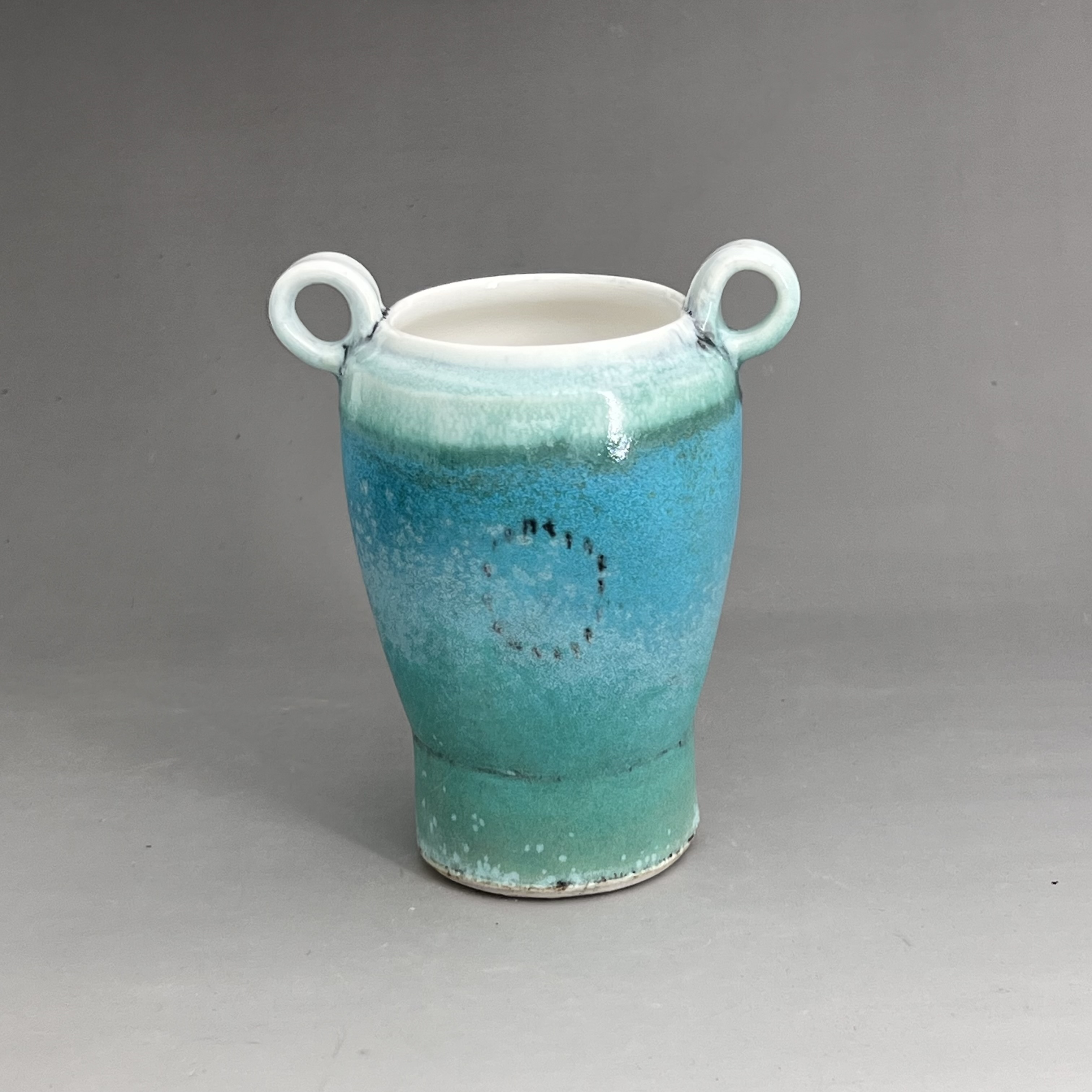 Handthrown Turquoise Vase